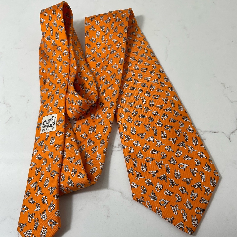 HERMES Silk Tie